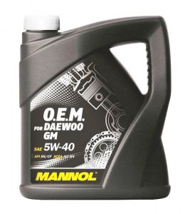 MANNOL O.E.M. for Daewoo GM 5W-40, 4 литра