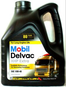 Синтетическое моторное масло MOBIL Delvac XHP Extra 10W-40, 4 литра