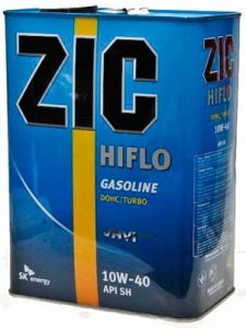 Моторное масло ZIC HIFLO 10W-40 4литра