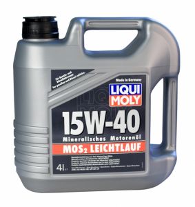Минеральное моторное масло LIQUI MOLY Leichtlauf MoS2 15W-40, 4литра