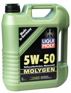 Синтетическое моторное масло LIQUI MOLY Molygen 5W-50, 5 литра