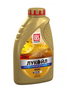 Полусинтетическое моторное масло Лукойл Люкс API SL/CF 5W-40, 1литр