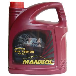 Синтетическое трансмиссионное масло MANNOL 75W-90 GL-5, 4 литра