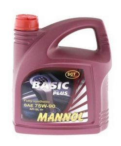 Синтетическое трансмиссионное масло MANNOL BASIC PLUS 75W-90, 14 литра.