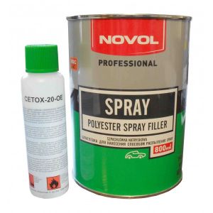 Шпатлевка наносимая способом распыления NOVOL Spray 0,8 кг