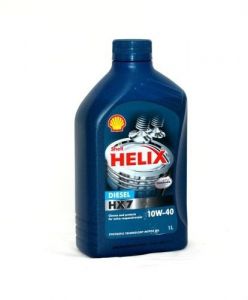 Полусинтетическое моторное масло Shell Helix Diesel HX7 10W-40 1литр